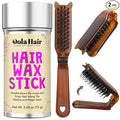 Dolahair Portable Travel Hair Wax Stick - Slick Hair Pomade with Smoothing Brush for Women, Kids & Girls' Hair Styling