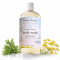 Deep Steep Cypress Fennel Body Wash, Hydrating Shower Gel with Hyaluronic Acid & Shea Butter for Sensitive Skin, Bodywash for Women & Men, 17 Fl Oz, 1-Pack