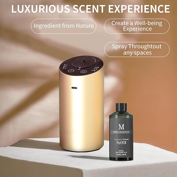 Hotel Diffuser Oil Fe001 Inspired by The Fermont,6.76 Fl Oz (200ml), Home Luxury Aroma & Hotel Fragrance Diffuser Oil for Aromatherapy Bigger Bottle, Bolder Aroma & Longer Lasting