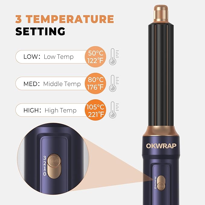 6 in ONE Blow Dryer Brush,Air Curling Iron Round Brush Blow Dryer 800W,Ionic Hair Dryer Brush for Women, Hot Air Brush Hair Styling Tools 100-120V