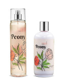 Home Spa Gift 10oz Deep Moisturizing Fragrance Body Lotion & 8 oz. Fine Fragrance Body Mist Set Luxury Self-Care Combo for Women and Girls (Peony) – Mother's Day Gift for Mom