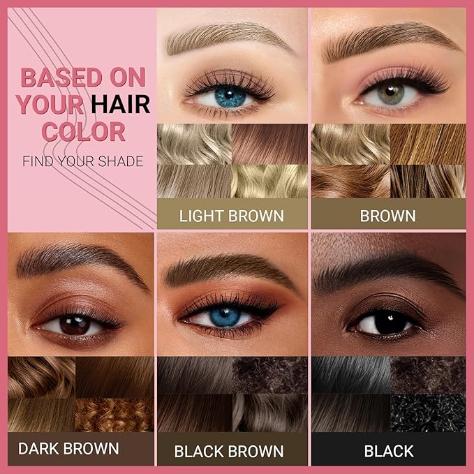 Vevivia Beauty Eyebrow Pen - Microblading eyebrow pencil with Micro-Fork Tip & Precision Tip for Natural Brows, Eyebrow Pencils for Women, Dual-Ended Brow Brush, Waterproof, Dark Brown