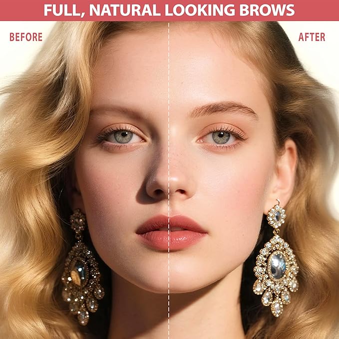 LAVONE Eyebrow Pen, 2-in-1 Eyebrow Pencils for Women with 4 Tip Microblading Eyebrow Pencil and Curved Precise Brow Pencil, Waterproof Eyebrow Pencil Create Full, Natural Hair-Like Brows, Light Brown