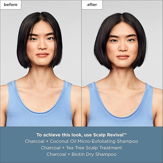 Briogeo Scalp Revival Charcoal + Biotin Dry Shampoo | Non-Aerosol Powder for Oily Roots | Detoxifying Dry Shampoo for All Hair Types | Vegan & Cruelty Free | 1.7 oz.