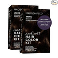 Madison Reed Radiant Hair Color Kit - 4NMG Darkest Chocolate Brown with Warm Mahogany Tones (Bolzano), Dimensional Gray Hair Blending Permanent Hair Dye, PPD-Free & Ammonia-Free, 2 Pack