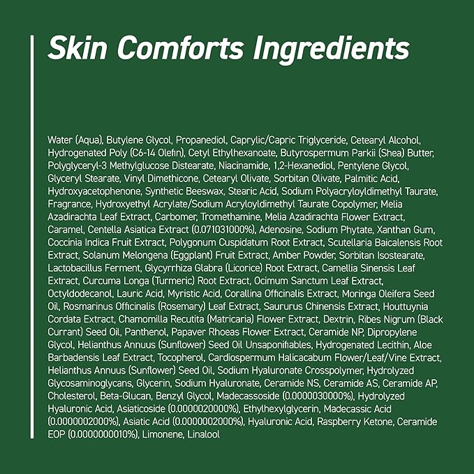 IVOSKIN Cica Redness Relief Treatment Cream, Soothing & Hydrating Green Correcting Moisturizer with Madecassoside, Helps Repair Skin Barrier for Sensitive Skin, Vegan, Korean Skincare (1.76oz / 50g)