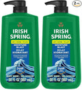 Irish Spring Mens Body Wash, Moisture Blast Body Wash for Men, Feel Fresh All Day, 30 Oz Pump Bottle (Pack of 2)