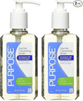 Purpose Gentle Cleansing Wash For All Skin Types, Gentle As Soap, Removes Dirt, Oil, and Makeup Without Over-Drying, Pump Bottle, 6 Fluid Ounce (Pack of 2)