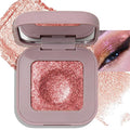Peach Plum Shimmer Eyeshadow, Holographic Duochrome Glitter Eyeshadow Palette Color Shift Metallic Chameleon Sparkling Cream to Powder Eye Shadow Highlighter Makeup for Festival Party/Daily