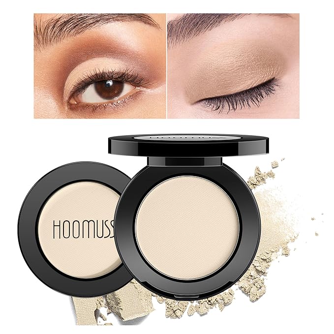Nude Eyeshadow Single Handmade Matte Beige Eye Sahdow Makeup Palette for Halloween High Pigmented & Long Lasting Intense Color Brown Eyes,1Nude