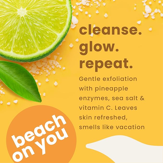 Siren's C Glow – Vitamin C Enzyme Soap for Face & Body with Pineapple Enzymes, Rosehip Oil, Shea Butter & Ascorbic Acid – Hydrating, Vegan, Cold Process, Sulfate-Free – 5 oz