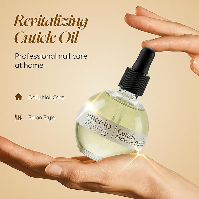 Cuccio Naturale Fragrance Free Revitalizing Cuticle Oil, Lightweight Fast-Absorbing Hydrating Nail & Cuticle Conditioner, Cold-Pressed Oils + Vitamin E, 2.30 Fl Oz