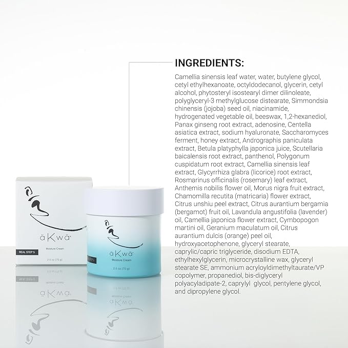 4Life - aKwa Moisture Cream - Plant-Based Face Moisturizer with Fermented Green Tea Water, Niacinamide, Ginseng, Honey & Birch Sap, Smooths Skin, Firms, Hydrates - 2.5 oz