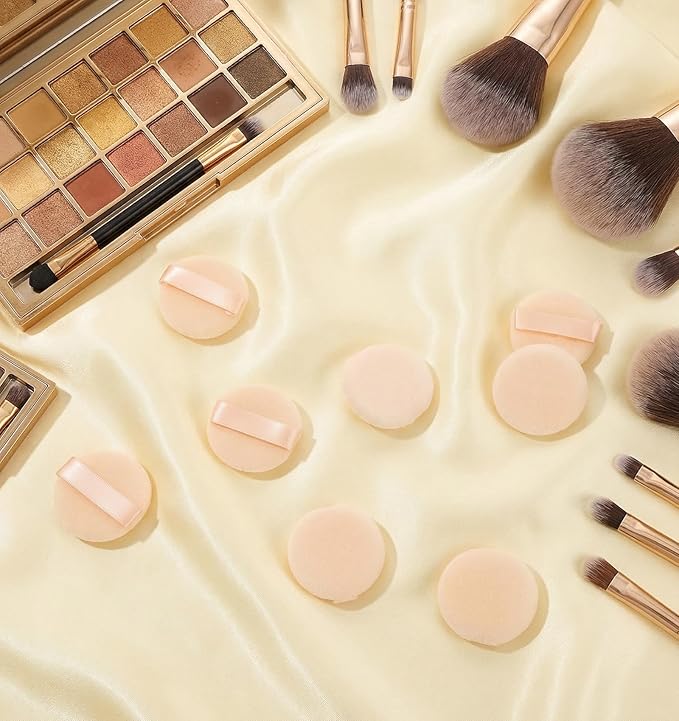 12 Pcs Mini Makeup Puff, Mini Puff Soft Sponge, Finger Puff Mini Makeup Puffs for Loose Powder, Foundation, Daily Makeup(1.57 Inch)