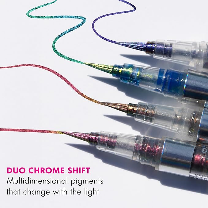 L.A. Girl Shade Shifter Duo Chrome Liquid Eyeliner, Aurora GES254
