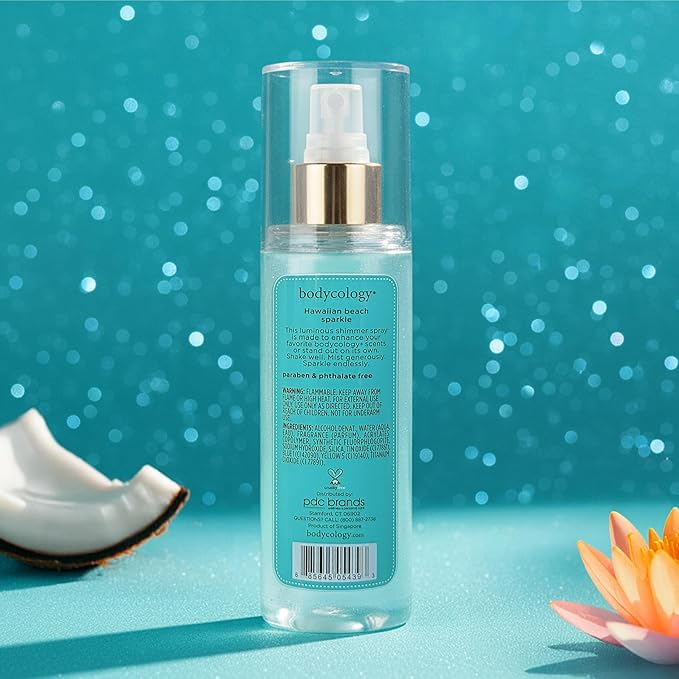 Bodycology Fragrance Shimmer Mist, Hawaiian Beach, 6 fl oz