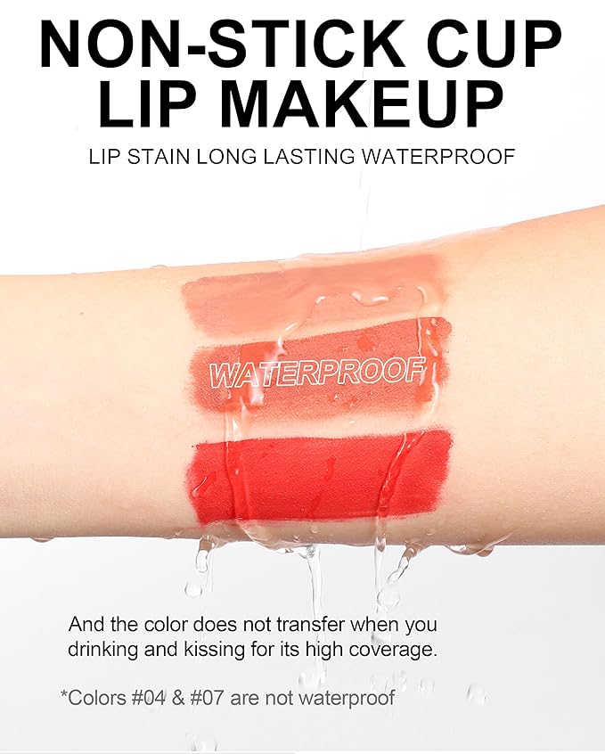 BAISEN DIARY 12 Colors Book Style Velvet Matte Liquid Lipstick Christmas Gift Set Long-Lasting Non-Stick Cup Not Fade Shimmer Nude Lip Gloss Thanks For the Love Lip Set (Set C)
