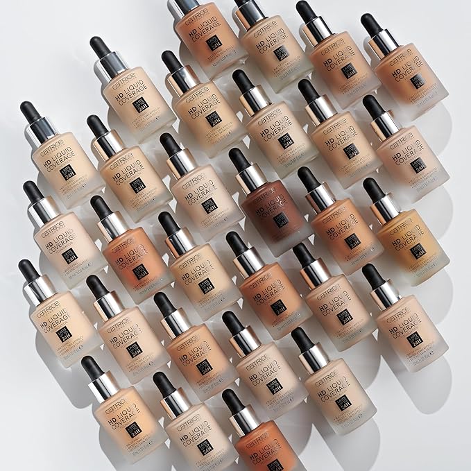 Catrice | HD Liquid Coverage Foundation | High & Natural Coverage | Vegan & Cruelty Free (095 | Deep Mahogany)