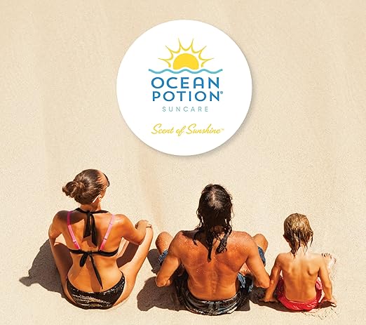 Ocean Potion SPF 30 Sunscreen Body Lotion, Broad Spectrum UVA/UVB Protection with Aloe and Vitamin E, Water-Resistant Non-Greasy Travel Size Sunscreen, 3.4 oz