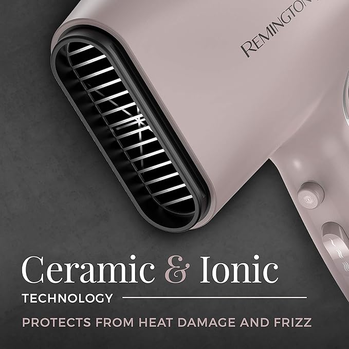 Remington Pro Wet2style Hair Dryer,with Ionic & Ceramic Drying Technology,Mauve,1875 Watts of Drying Power,(Pack of 2)