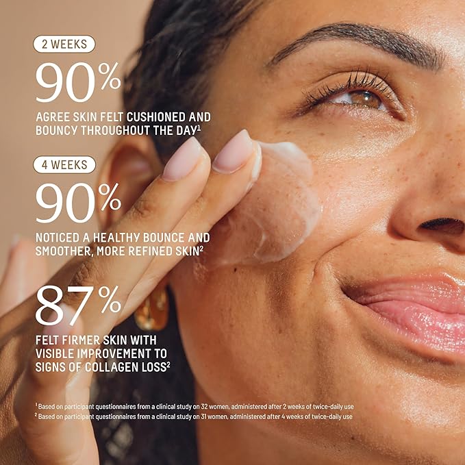 BIOSSANCE Anti Aging Face Moisturizer with Growth Factor, Peptides & Vegan Collagen – Firming Face and Neck Cream for Wrinkles, Fine Lines – Squalane Peptide Collagen Moisturizer for Aging Skin 50ml