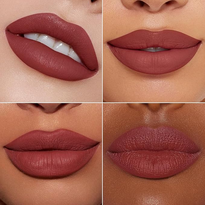 MAKI YIKA Brown Nude Lipstick for Women Color Stay Long Lasting Lipsticks No Smudge Matte Liquid Lipstick Transferproof Waterproof Lip Stick for Mother's Day,DINNER TIME