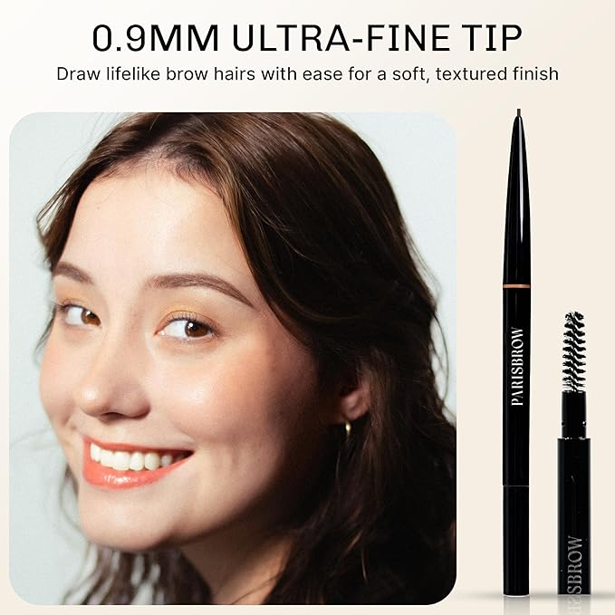 PARISBROW Slim Brow Pencil 02/Olive Gray Ultra-Fine Eyebrow Pencil (0.9mm Tip)