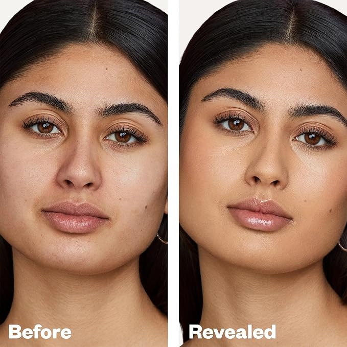 Kosas Revealer Liquid Foundation SPF 25 – Medium Buildable Coverage, Hydrating Natural Glow Finish, Light Medium Neutral Olive 210