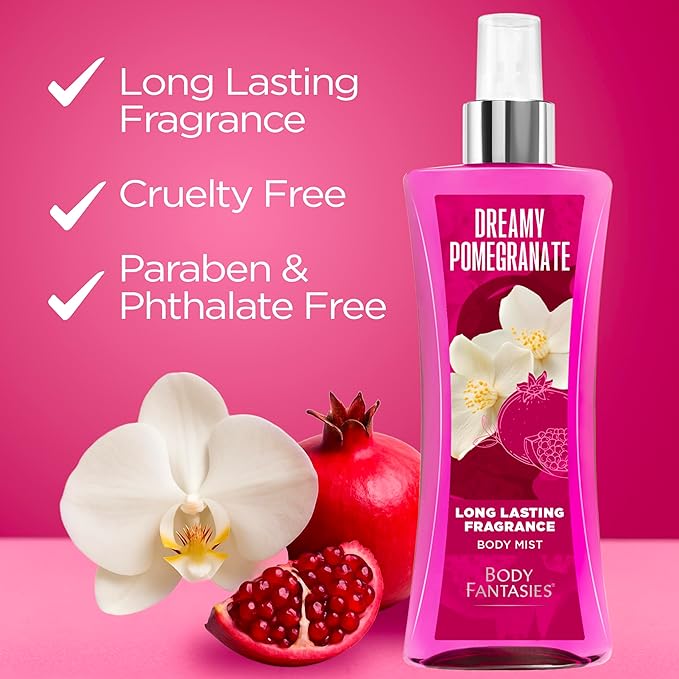 Body Fantasies Signature Fragrance Body Spray, Dreamy Pomegranate, 8 fl oz