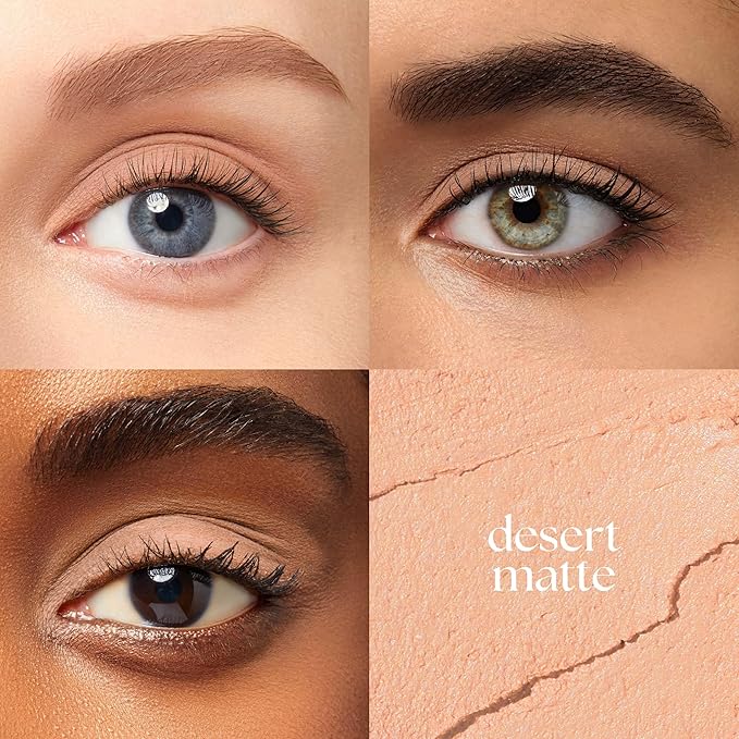Julep Eyeshadow 101 Cream-to-Powder Waterproof Shadow Stick – Desert Matte – Long-Lasting, Crease-Proof, Light Beige Matte Cream Eyeshadow with Built-in Smudger