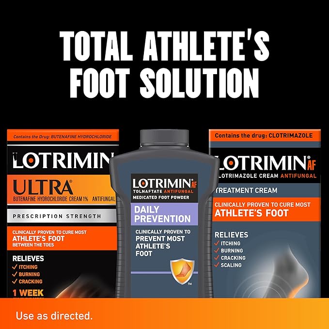 Lotrimin Ultra 1 Week Athlete's Foot Treatment, Prescription Strength Butenafine Hydrochloride 1%, Cures Most Athlete’s Foot Between Toes, Cream, 0.53 Ounce (15 Grams) (Packaging May Vary)