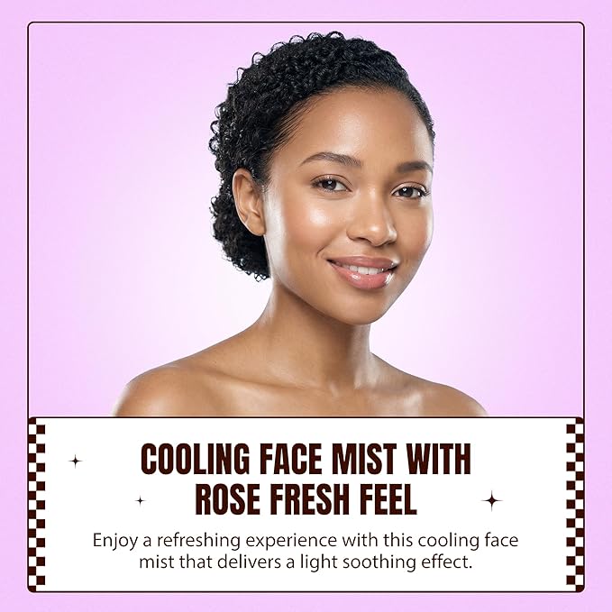Lela Beauty All-In-One Rose Mist Hydrating Face, Body & Hair Spray with Vitamin E & Rose - Lightweight Travel Size Formula with Cooling Facial Mist for Glow & Refreshed Skin - 3.4fl oz
