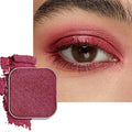 Shimmer Single Eyeshadow Refill – Plum Coloring, High Pigment, Long-lasting, No Fallout – Single Pan with Metal Base, Compatible with Magnetic Palettes – Eyeshadow Pan for DIY Makeup (Rose Romance)