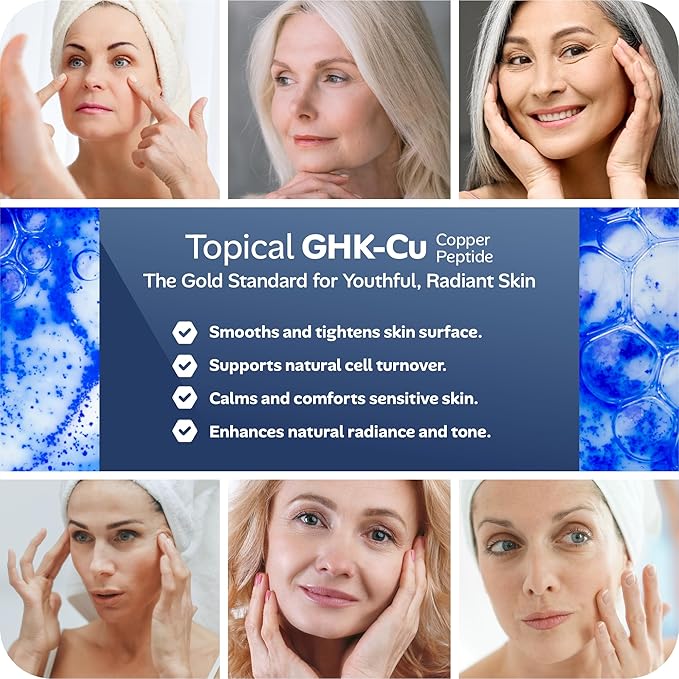 Copper Peptide GHk-Cu & Methylene Blue Infused Whipped Grass Fed Tallow Balm, Fine lines, Wrinkles, Eczema, Acne, Full body Moisturizer, For All Skin (1.7 oz)