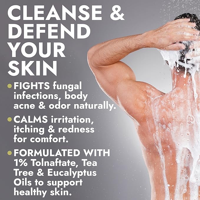 KP Bump Eraser Body Set & Antifungal Soap | Keratosis Pilaris Treatment, Exfoliating Body Scrub, Lotion & Ingrown Hair Care | Medicated Jock Itch, Ringworm & Athlete’s Foot Relief