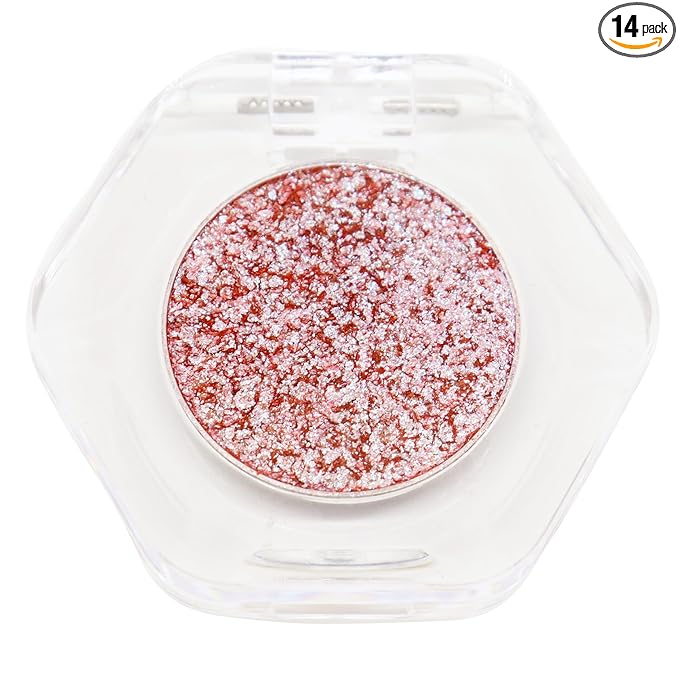 Bistopia，Pearlescent cream eyeshadow, shimmering, with a smooth texture that blends easily; a translucent metallic glitter eyeshadow that delivers a long-lasting, sparkling finish, 2g (#23)