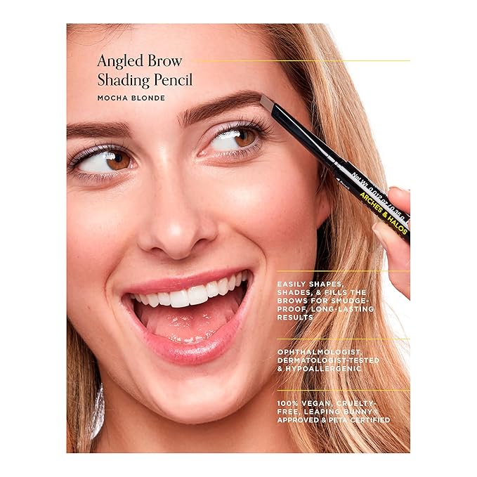 Arches and Halos Microfiber Tinted Brow Mousse - Richly Pigmented Eyebrow Shaper - Water Resistant Filler Pen - Vegan - Espresso - 0.11 oz (Pack of 2)
