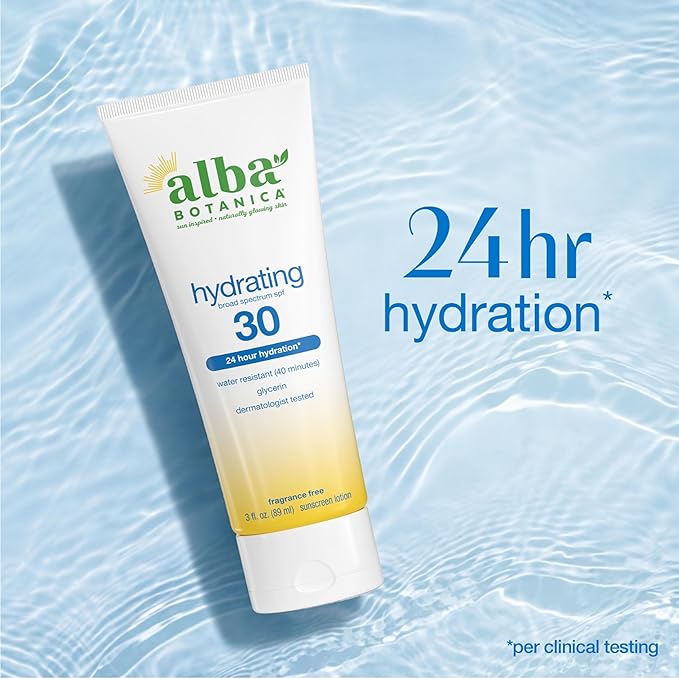 Alba Botanica Hawaiian Sunscreen Lotion, SPF 30, Aloe Vera, 3 Oz