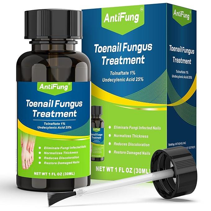 Toenail Fungus Treatment Extra Strength – Maximum OTC with 25% Undecylenic Acid – for Thick, Nail Strengthener and Growth, for Broken, Discolored Nail & Ingrown Toenail, 30ml