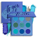 MAKI YIKA Blue Eyeshadow Palette for Women Blue Eye Shadow 9 Color Matte Shimmer Glitter Eye Makeup Palette Long Lasting Pigmented Eyes Makeup-9Blue