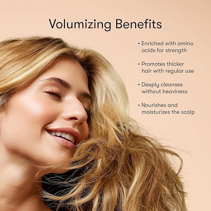 Odele Volumizing Sulfate-Free Shampoo & Conditioner Set, Adds Moisture, Shine, and Fullness for Straight or Wavy Hair Types, 13 Fl Oz Each (2-Pack)