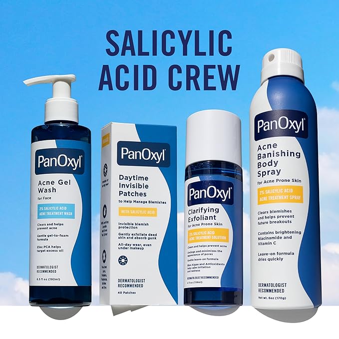 PanOxyl Acne Gel Wash, 2% Salicylic Acid, Moisturizes with Blue Algae and Aloe Vera, Mattifies with Zinc PCA, Nourishes Skin with Green Tea Extract and Betaine, with Allantoin, 6.5oz