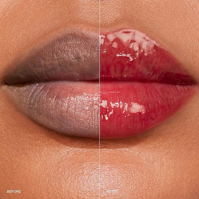 r.e.m. beauty by ariana grande | Essential Drip Glossy Balm in Cherry Cola | High Shine Nourishing Lip Balm | Hydrating Hyaluronic Acid | Smooth Glossy Finish
