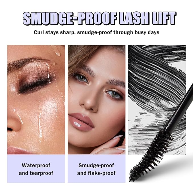 Telescopic Tubing Mascara for Women 60 Plus - Sky High Lift, Waterproof, Nourishing Essence, Gentle Lash Definition
