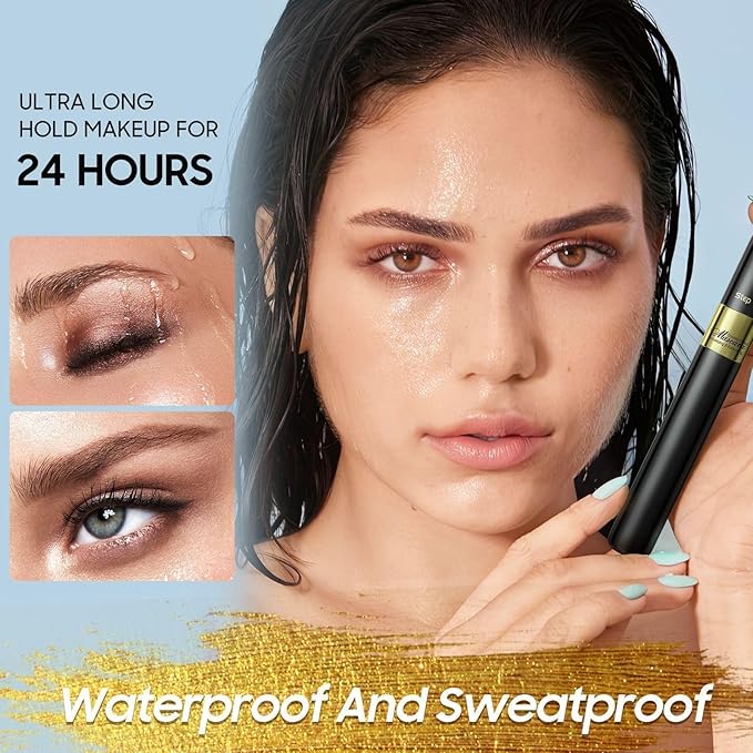 Waterproof Mascara Black, Mascara Volume and Length, Defining, Curling, Multiplying, Buildable Formula No Clumping Mascara for Older Women 60 Plus Eye Makeup Mothers Day Gifts