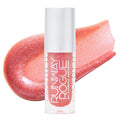 Runway Rogue Loaded Lip Oil, Hydrating and Plumping Lip Shimmer Oil with Tri-Peptide Formula, Soft Sable Rose Shimmer, ‘Center Stage’