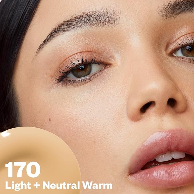 Kosas Revealer Liquid Foundation SPF 25 – Medium Buildable Coverage, Hydrating Natural Glow Finish, Light Neutral Warm 170