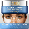 MAREE Invisible Under Eye Patches for Puffy Eyes and Dark Circles with Peptide Collagen, Caffeine & Retinol - Eye Masks for Women & Men for Undereye Bags & Puffiness Reducing - Parches para Ojeras