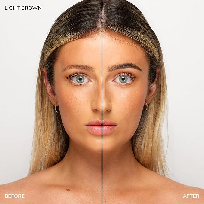 Brow Tint Kit - Two-Step Gel Tint Formula, PPD-Free & Peroxide-Free (Light Brown)