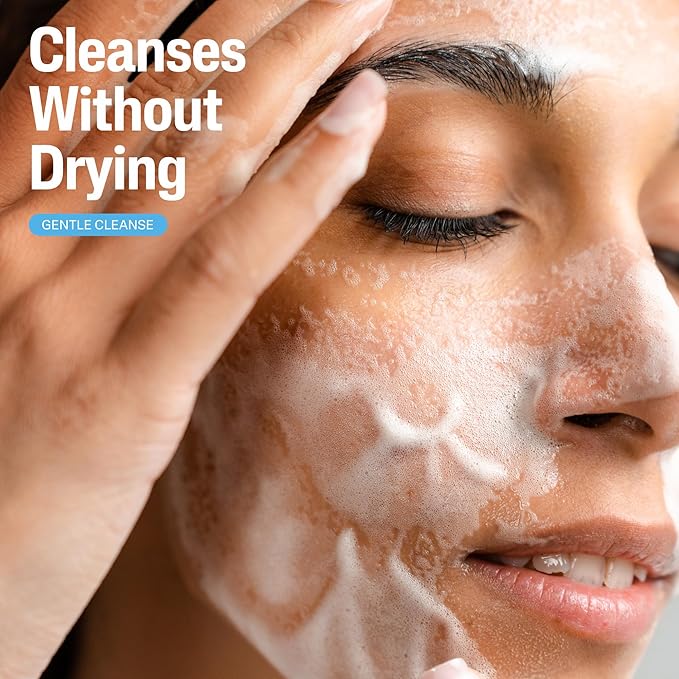Cetaphil Oil Free Gentle Foaming Cleanser For Dry to Normal, Sensitive Skin, Made with Glycerin and Vitamins B5 and E, Dermatologist Tested, Hypoallergenic, Soap Free, Fragrance Free, 8oz
